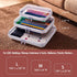 4PCS Large Clear Hard Shell Zipper Case, Makeup Organizer & Toy Storage Bag for Lego Bricks, Diaper Pouches, Cosmetic