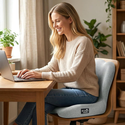 Tailbone Exclusivo Mezcla Memory Foam Seat Cushion, Ergonomic Pain Relief Cushions, Non-Slip Seat Pad for Office Chair