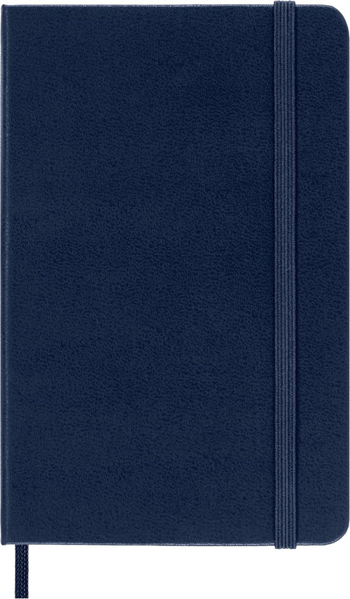 Moleskine Classic Notebook, Hard Cover, Pocket (3.5" x 5.5") Plain/Blank, Sapphire Blue, 192 Pages by Moleskine