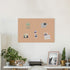 U Brands Cork Canvas Bulletin Board, 36 X 24 Inches, Frameless Design