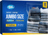 12 Large Plastic Bags with Zipper Top, 5 Gallon 18" x 24" Storage Bags for Clothes, Travel, Moving