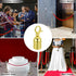 PATIKIL 6 Pack 1.1"x3.2" Stanchion Rope End Stopper, Golden Cord End Caps for Crowd Control