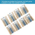 3120pcs 156 Values Metal Film Resistor Kit Minidodoca 1 Ohm-10M Ohm 1/4W 0.25 watt ±1% Tolerance Fixed Resistors Assortment Kit RoHS Compliant 100 1000 1k 10k 100k ohm resistor pack for DIY Projects