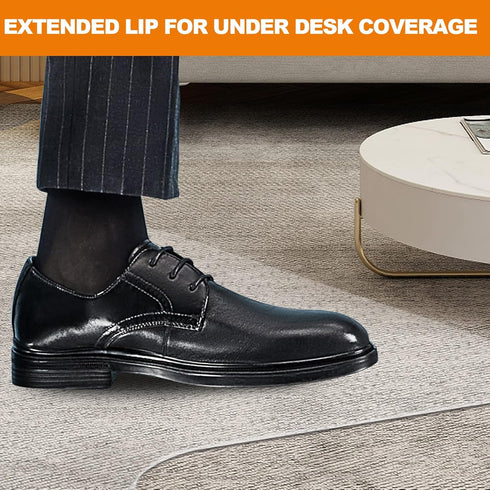 Thickened Chair Mat for Low Pile Carpet, Heavy Duty Desk Chair Mat for Carpeted Floors, 47.5" x 35.5"
