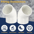 4pcs 1.5" 45 Elbow 2-Way 45 Elbow uxcell Degree Pipe Fittings, Furniture Construction Grade Degree PVC Corner Adapter