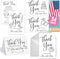 Hadley Designs Wedding Thank You Cards with Envelopes -54 White Thank You