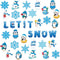 Winter Bulletin Board Decorations for Classroom with Christmas Snowflake Snowman Penguin Cutouts for School Decor