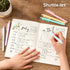 Retractable Pastel Gel Ink Pens, Shuttle Art 15 Pack, 0.5mm Fine Point for Writing Journaling