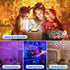 Projector,360 PIKOY Galaxy Projector for Bedroom, White Noises & Bluetooth Night Light Full Coverage Ceiling Projector