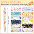 Jutom 72 Pcs Bible Verse Ballpoint Pens, Christian Flower Pens with Inspirational Quotes, Retractable Black Ink Pens