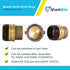 SharkBite 1-1/4 Inch Push Cap, Push to Connect Brass Plumbing Fitting for PEX Pipe, Copper, CPVC