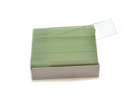 EISCO Glass Microscope Slides, 50 Pack - Precleaned, Ground & Polished Edges, Frosted End