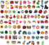 Nicunom 100 Pcs Pencil Topper Decoration - Cute Cartoon Pencil Clip Decorations for Students Gifts Classroom Rewards