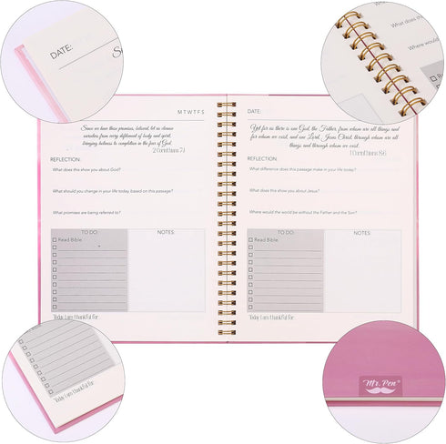 Mr. Pen Bible Journaling Kit with No Bleed Highlighters and Pens, Bible Study Tools, Journaling Kit for Women, Bible