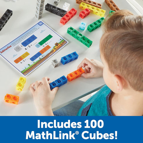 Set: 115 5 Set Learning Resources MathLink Cubes Kindergarten Math Activity Mathmobiles Pieces, Ages and Up