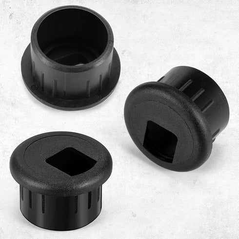 SATINIOR 10 Packs Desk Cable Wire Grommet Cord, PC Computer Desk Plastic Grommet Cord, Tidy Cable Hole Cover Organizers