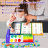 HEGYINI Magnetic Fraction Educational Puzzle STEM Toys Fraction Tiles and Fraction Circles Book Fraction Manipulatives