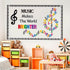 BeYumi Music Notes Border Decor - 108Pcs Back to School Music Notes Bulletin Board Set for Classroom