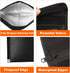 QLYNUDO (8x5", 2-Pack Set Small Fireproof Document Bag External Size), Fireproof Money Bag for Cash with Waterproof