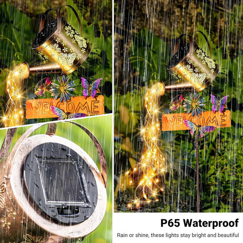 SRNPMIU IP65 Solar Watering Can Light, Solar Lights Outdoor Decor, Garden Decor Lights for Yard, Waterproof Hanging