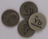 Ytterbium (Yb) 24.26mm Metal Disc 99.9% Pure for Collection or Experiments