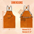 23 35 Inch Leather Apron, Welding Apron, For Men, Blacksmith, Work Bib, Heat Resistant, Welder Gear, Forging