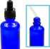Youngever 12 Pack 2 Ounce Blue Glass Dropper Bottles for Essential Oil, Includes 2 Stainless Steel Mini Funnels