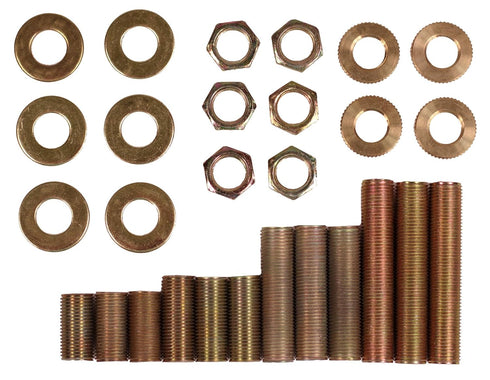 Creative Hobbies ELYPACK - 28 Piece Lamp Repair Hardware Assortment Pack, Perfect for DIY Lamp Repairs and Projects