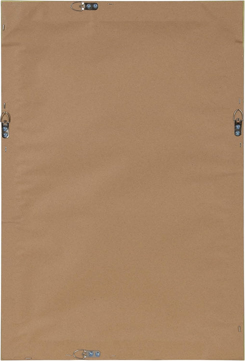 DesignOvation Beatrice Framed Magnetic Dry Erase Board, Rustic Brown, 18x27