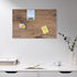 Navaris 16 x 24 inches Magnetic Dry Erase Board, Decorative White Board for Wall with Design, 5 Magnets & Marker