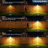BlueYu 800LM 3 3 (2 Pack) Clip On Solar Motion Lights Outdoor, Brightness, Modes & Color Temperatures, USB Charging