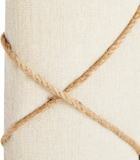 Farmlyn Creek Picture Bulletin Board, Linen Fabric Photo Display Board with Hooks, 16 x 12 in