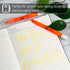 Mr. Pen No Bleed Gel Highlighter, Golden Orange, Pack of 4 Bible Highlighters