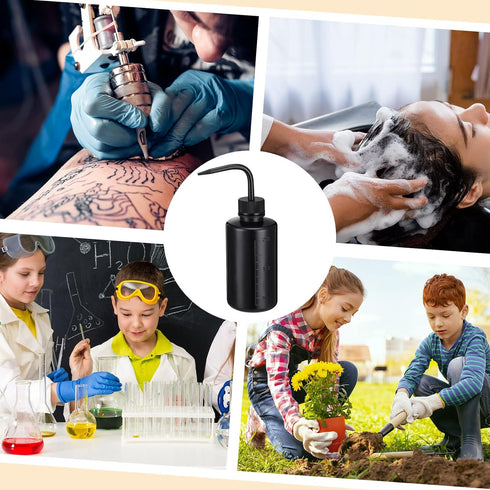 18 Pcs Tattoo Wash Bottle, 250 ml Plastic Squeeze Bottle for Cleaning Water Tools and Plant Irrigation