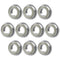 F684ZZ 10PCS Flange Ball Bearing, 4×9×4mm Double Metal Shielded for Industrial Machine and Power Tools