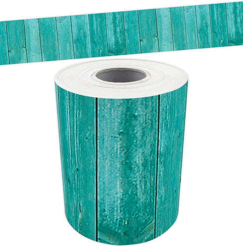 Teacher Created Resources Shabby Chic Wood Straight Rolled Border Trim, 50ft for Bulletin Boards, Walls, Desks