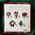Set, 6 inch 3D Pack 5 Freshcut Paper Pop Up Christmas Cards Boxed Holiday Collection, Mini Sized Paper Flower Bouquet