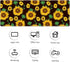 Large Gaming Mouse Pad with Stitched Edges, Non-Slip Desk Pad Protector, Cute Sunflower Yellow Decor for Home Office