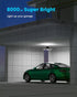 80W 8000LM, 360 Bulb (1 Pack) Motion Sensor Garage Light Deformable LED Shop Light with Remote Control and Detection
