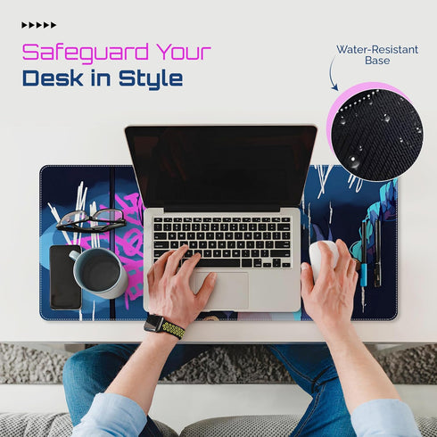 Large Gaming Mouse Pad 31.5 x 11.8 Inches - XXL Extended Desk Mat with Non-Slip, Water-Resistant Anime Cute Girl Design