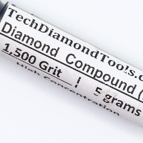 TechDiamondTools Diamond Polishing Compound, 1,500 Grit Polishing Paste for Marble Glass Metal Rock Jewelry Resin with