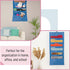 Mr. Pen Hanging Wall File Organizer, 6 Pocket Blue with 3 Overdoor Hangers