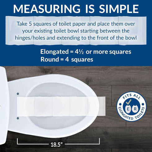 Little2Big Toilet Seat with Built-In Toddler Potty Training Seat, Slow Close, Easy to Install, Made in USA, ELONGATED