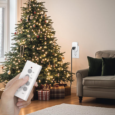 100ft 10A/1200W, 1 1 BN-LINK Wireless Remote Control Outlet Electrical Switch for Lights, Fans, Christmas Lights, Small
