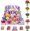 Pop Up Cards 5.97.9Inch Flower-Purple,Pop Up Three Dimensional Butterfly As A Birthday