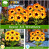 4 Pack 24 60 Solar Garden Lights Outdoor, Sunflower Lights with Sunflower, Waterproof Led Garden Fall Decor, Gifts