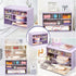 FODIENS Desk Storage Organizer with 6 Mini Drawers, Clear Craft Drawer Cabinet for Makeup Jewelry Office Supplies