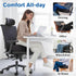 CushyOasis Tailbone 5.28 Seat Cushion, Gel Chair Cushions, Office Chair Cushions, Anti-Slip Bottom & Removable Cover