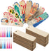 Zonon 36 Pieces Wood Bookmark Blank Bulk | Unfinished Bookmarks with Tassels for DIY Craft | Wooden Hanging Tag