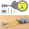 Dreyoo 6.56 ft Rotape Tape Measure Compass with 10 Pencil Leads for Drawing Circles and Lines